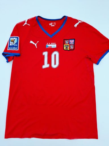 Tomas Rosicky match worn shirt Czech 2009