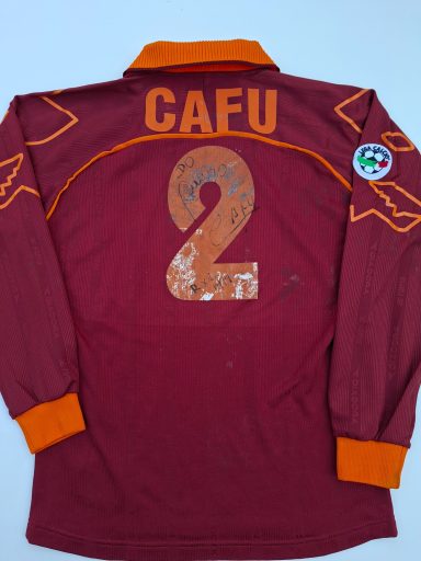 Marcus Cafu match worn shirt 1999 AS Roma